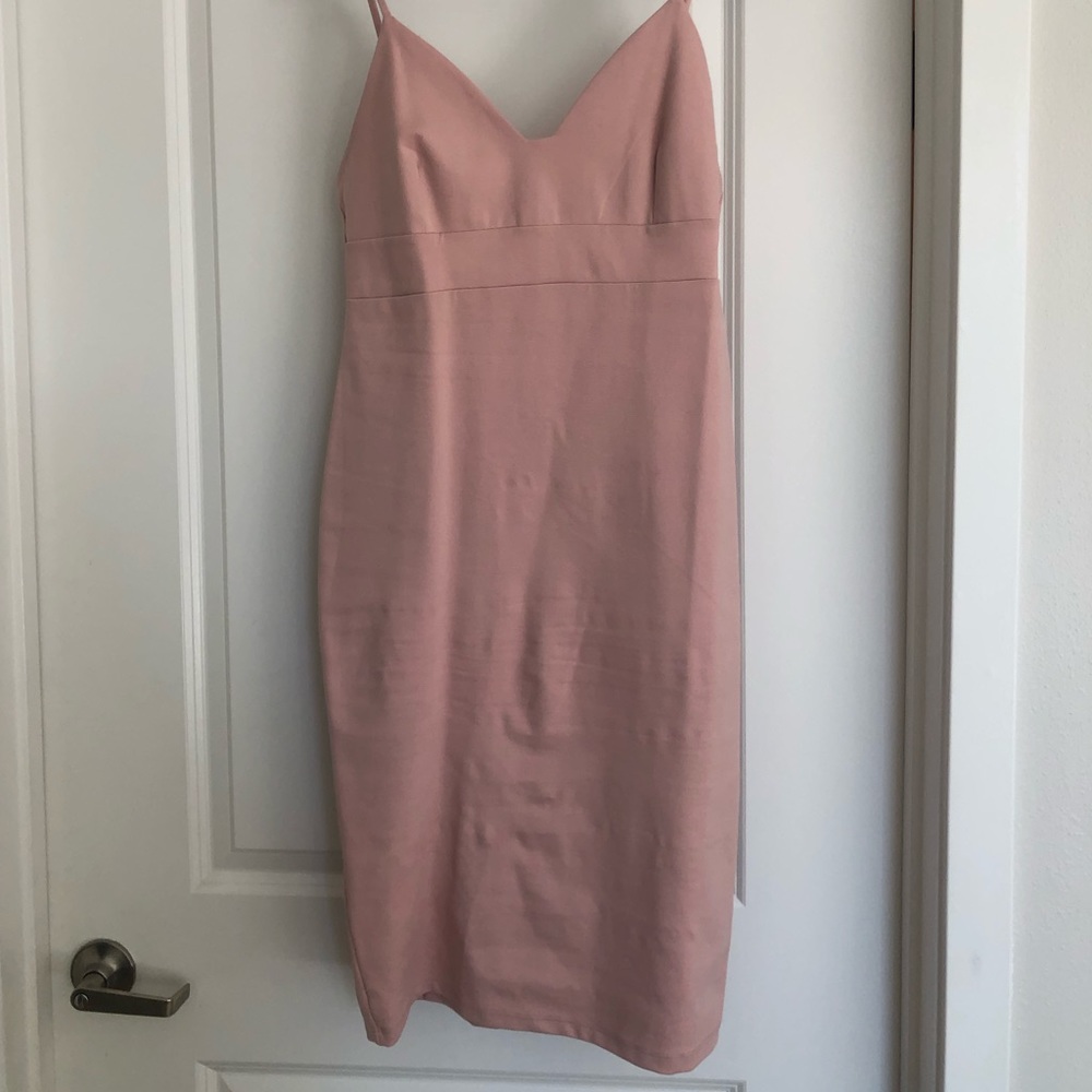 Blush Pink Body Con Dress